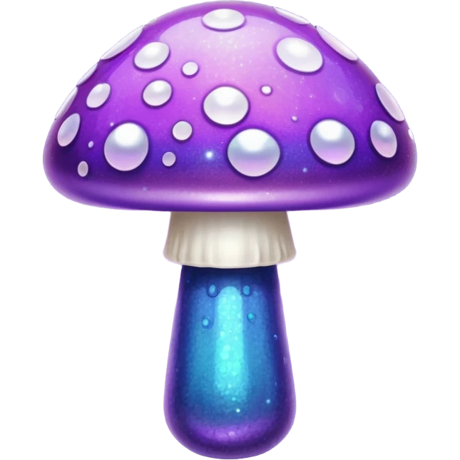 glitter purple mushroom emoji