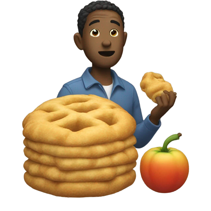 A giant thing eating a bunch of paradoxes  emoji