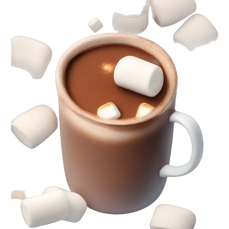 Hot chocolate with marshmallows emoji