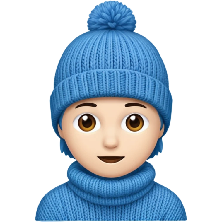 Blue beanie emoji