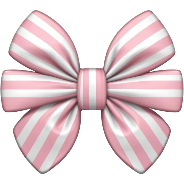 white sakura with a bow and striped petals emoji