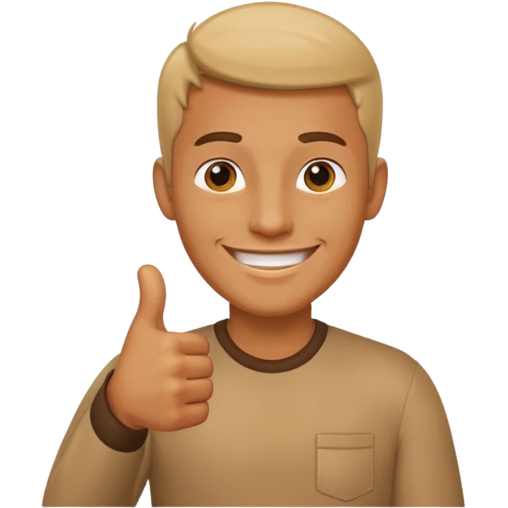 man giving a thumbs-up emoji