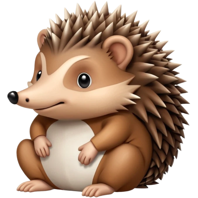 a sitting hedgehog  emoji
