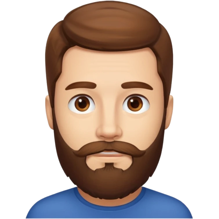 the man with a beard only on his chin emoji