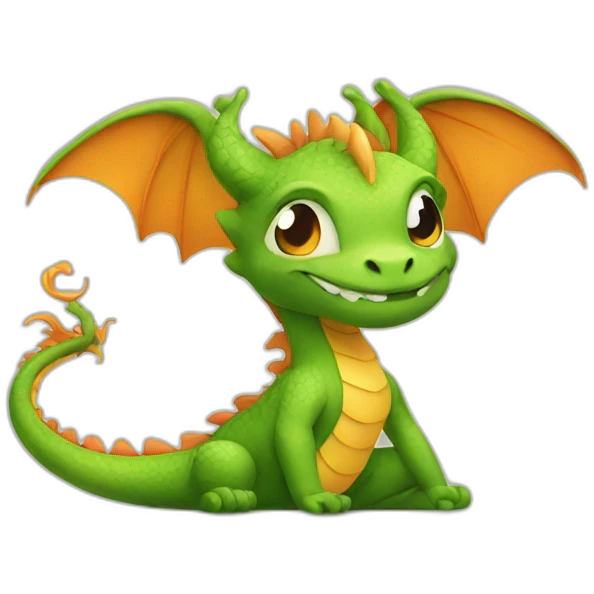 dragon cute yoga emoji
