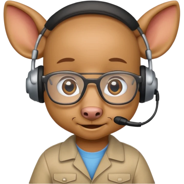 Baby aardvark network engineer emoji