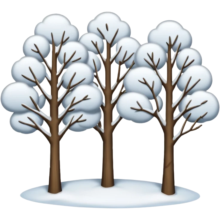 10 Snowy trees emoji