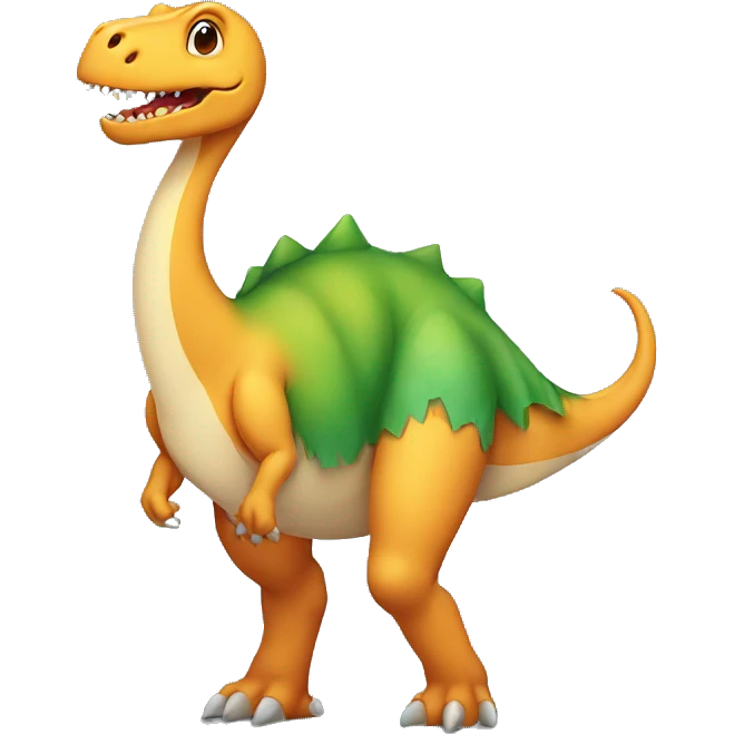 Dinosaur in tutu emoji