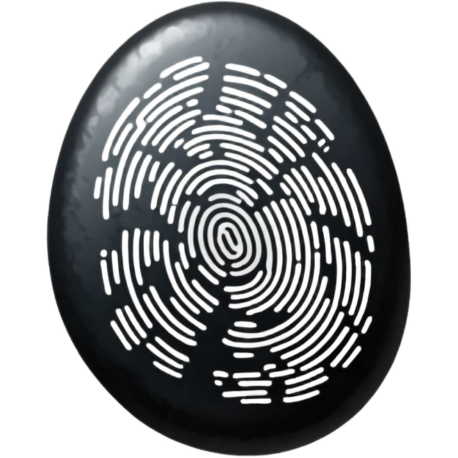 finger print on ink emoji