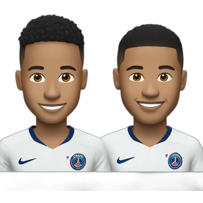 Neymar et Mbappé emoji