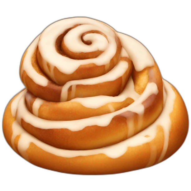 happy cinnamon bun emoji