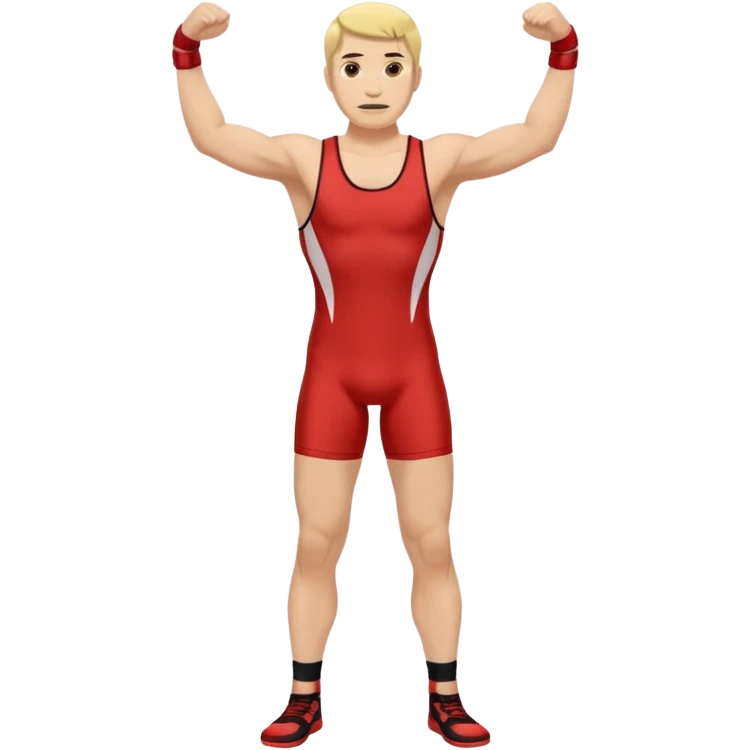 red wrestling singlet emoji