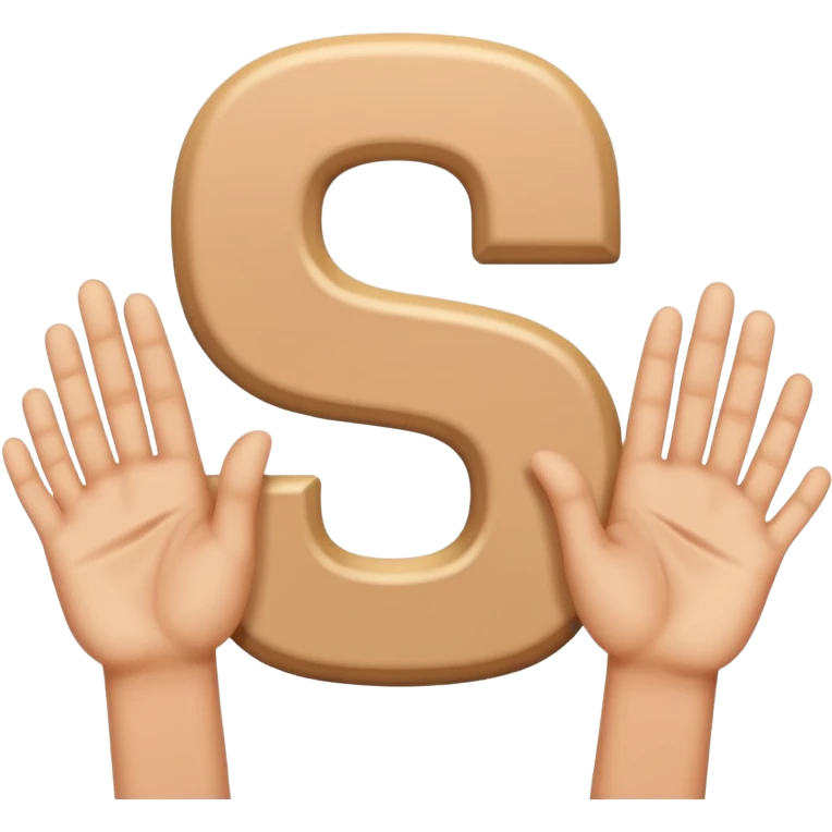 Make the letter S with hands

 emoji