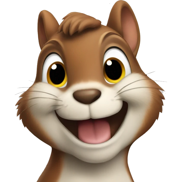 Happy squirrel emoji