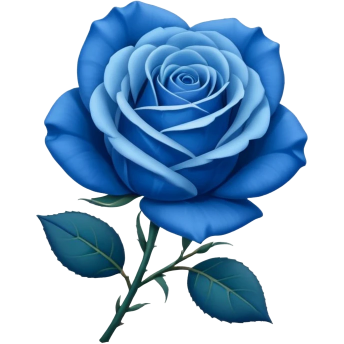 Rosa azul emoji