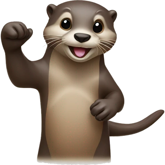 Otter Hang loose emoji