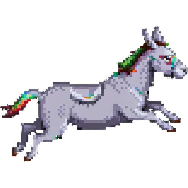 donkey flying in the air emoji