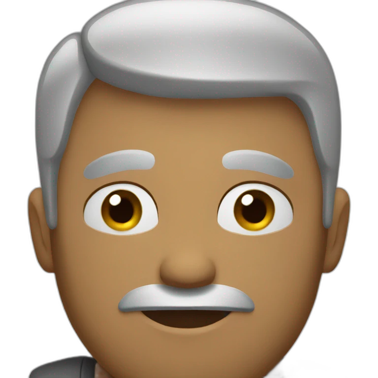 Man who puts his handle on his head emoji