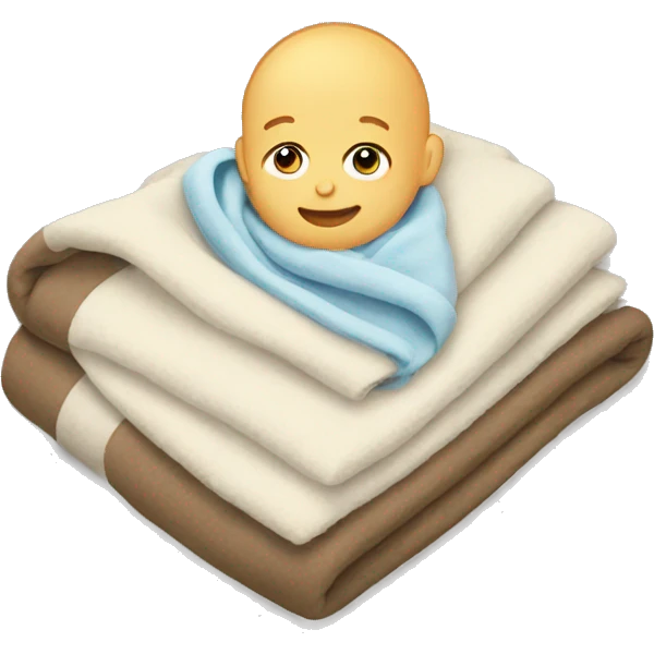 baby sleeping blanket emoji