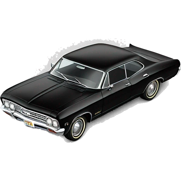 Impala Chevrolet 1967 Black emoji