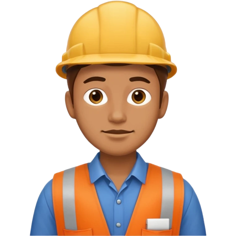 man character in worker clothes emoji