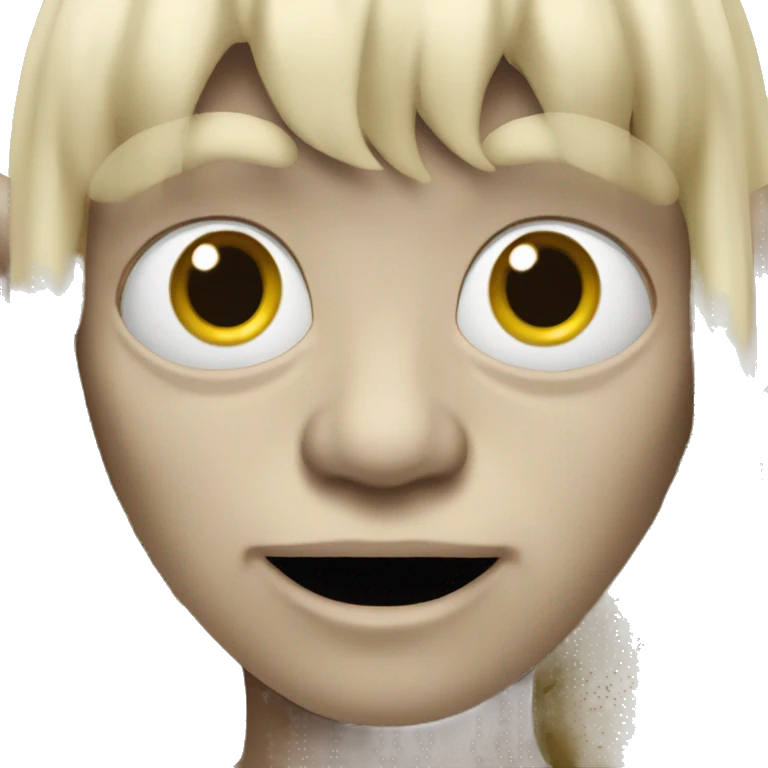gollum with blonde wig emoji