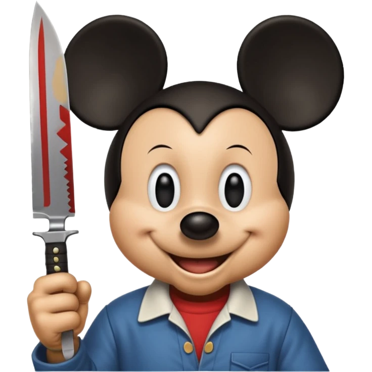 Knife in hand micky emoji