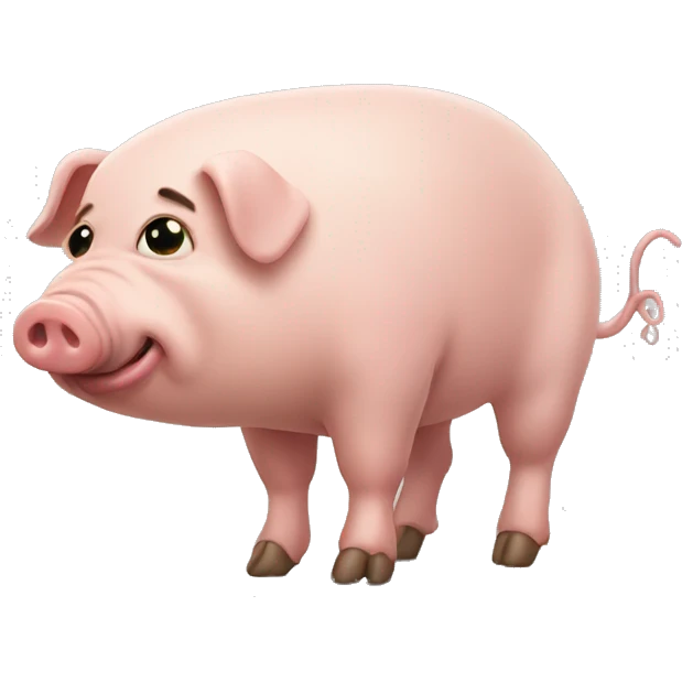 Pig pooping emoji
