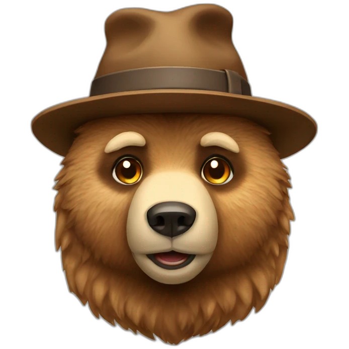 bear-with-hat emoji
