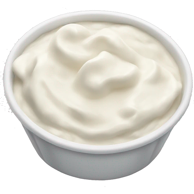 Sour cream dip emoji