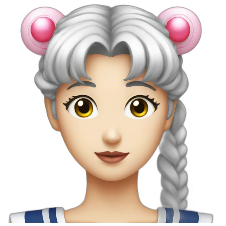 sailor moon, 3/4 view emoji