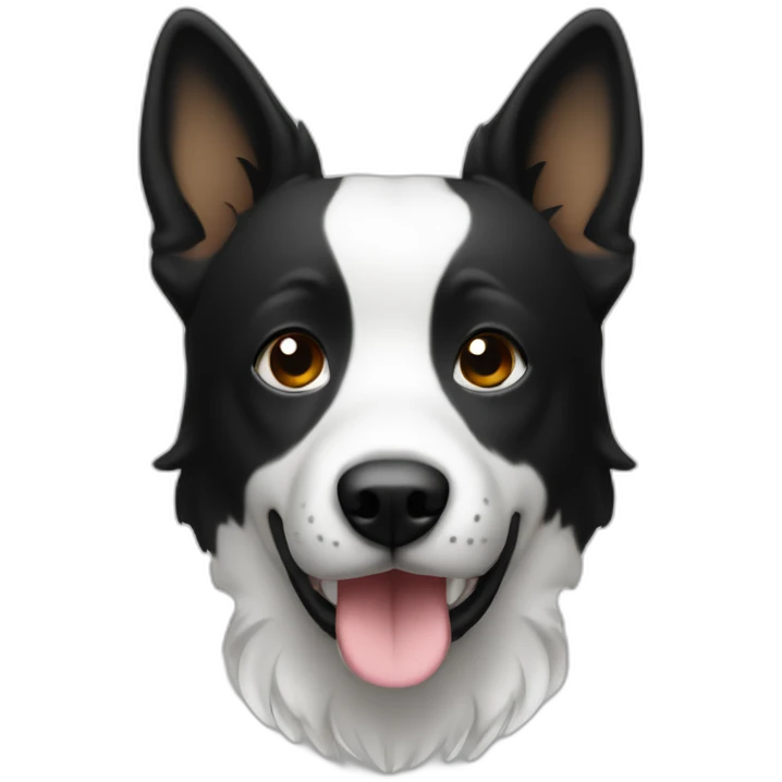 Kintamani dog black and a bit of white emoji