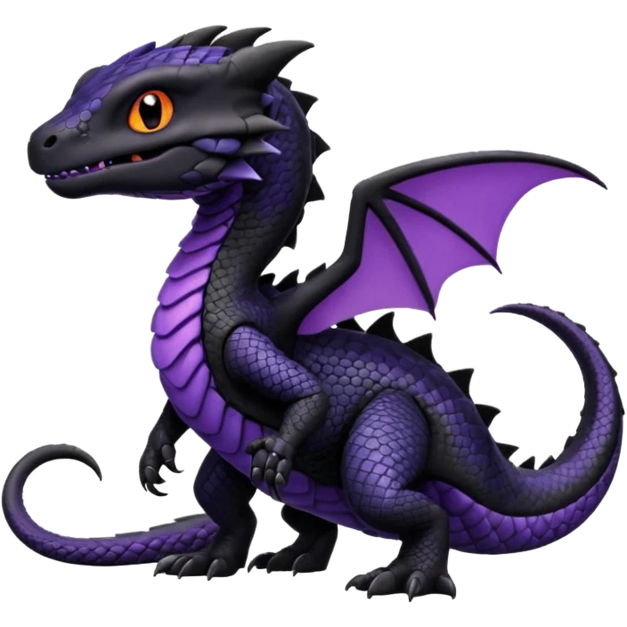 Toothless-Salandit-Fakémon-hybrid-creature (full body)  emoji