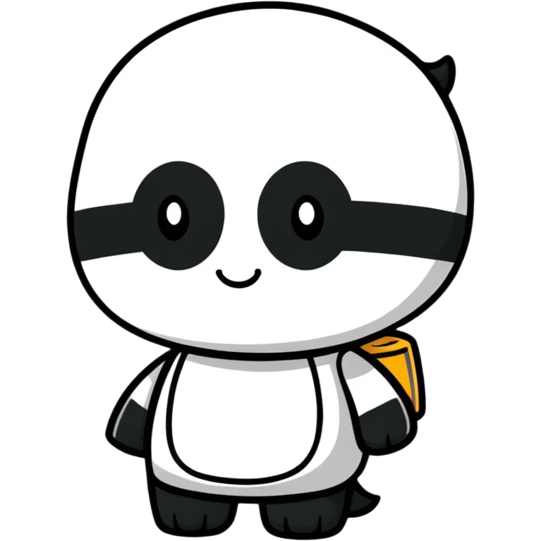 Polack character in cartoon sticker style emoji