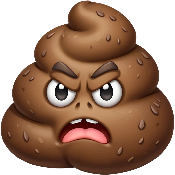  angry poop emoji