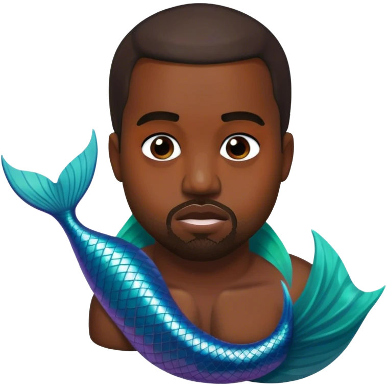 Kanye west mermaid emoji