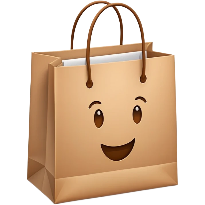 shopping bag with items inside emoji