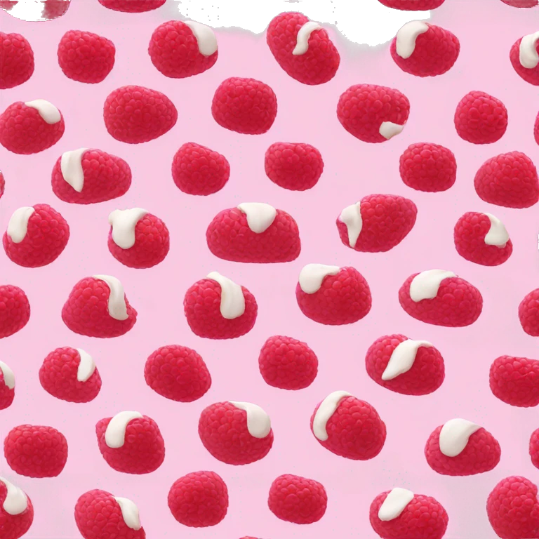 Raspberry meringue roulade emoji