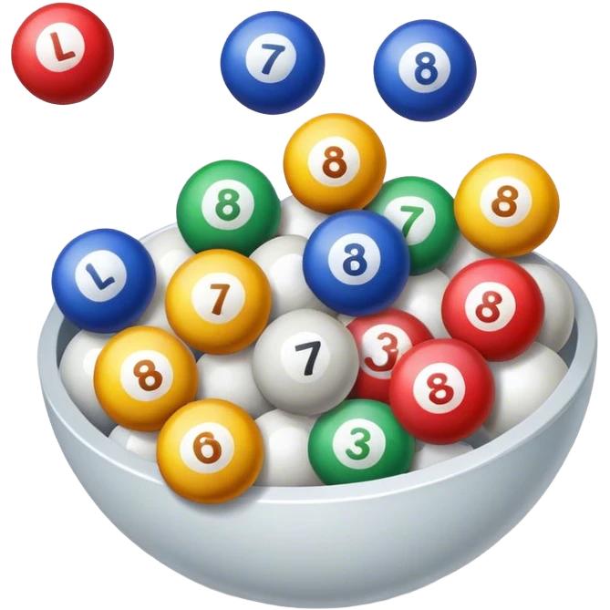lottery balls being mixed emoji
