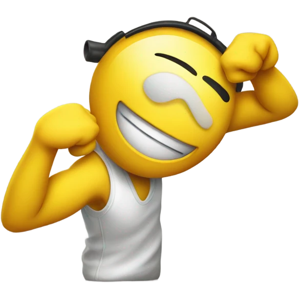 Yelliw emoji dabbing emoji
