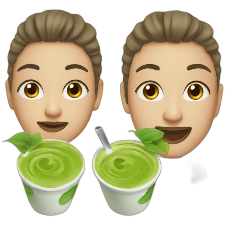 matcha latte blogger emoji
