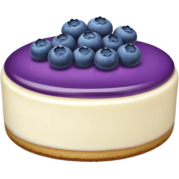 Blueberry cheesecake emoji