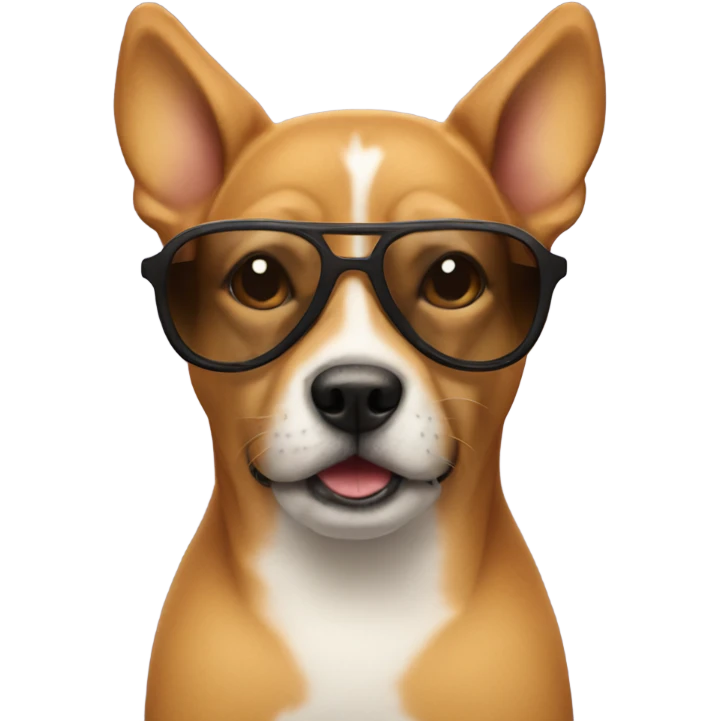 Dog with sunglasses  emoji