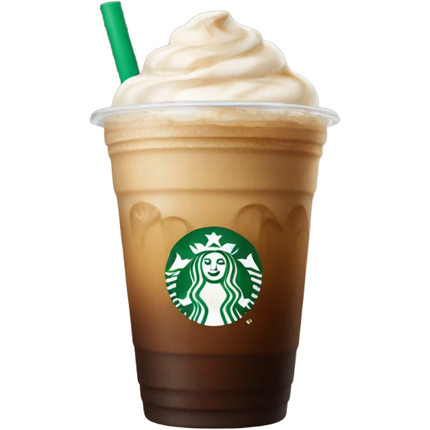 Ice coffee form Starbucks  emoji