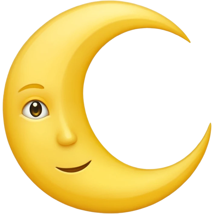 half moon emoji