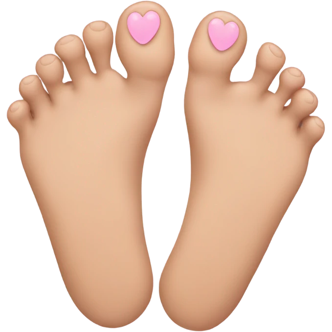 Toes with faces on them emoji