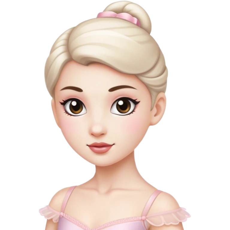 a ballerina white girl emoji