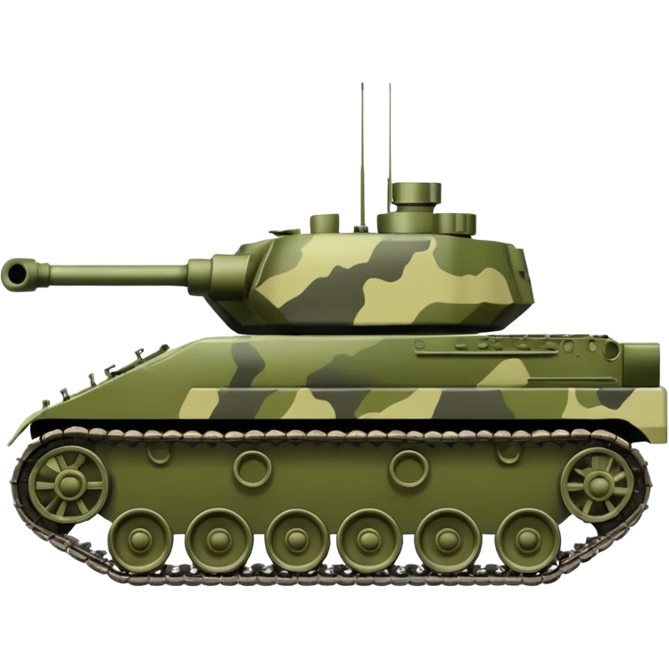 Military tank emoji