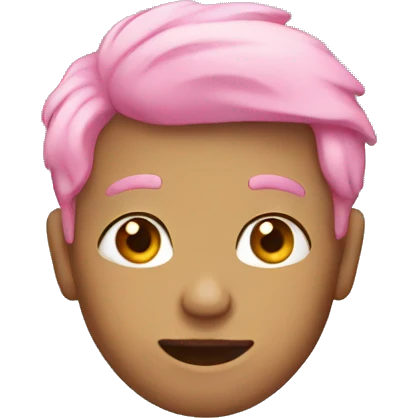 pink-haired boy with earrings emoji