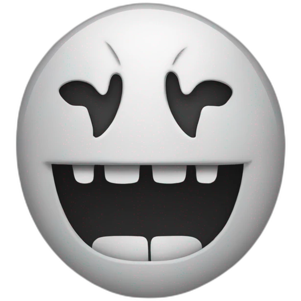 emoji de mostera en contornos solo color negro  emoji